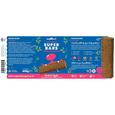 Super Bars Super Bars Pork & Apple Dog Treat Tub | Barks & Bunnies