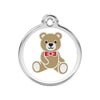 Red Dingo Teddy Bear Dog Tag, Enamel Pet Tag UK | Barks & Bunnies