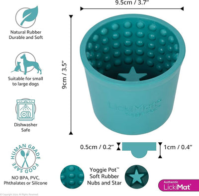 Lickimat Yoggie Pot, Interactive Dog Feeder | Barks & Bunnies