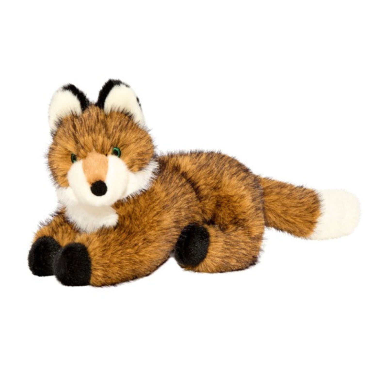Fluff & Tuff Jasper Fox Hush Plush squeaker-free dog toy, small size, 11 inches long