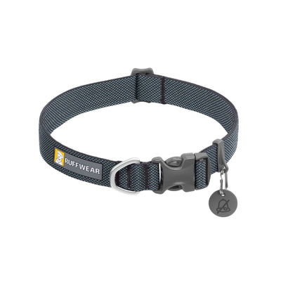 Ruffwear Hi & Light dog collar in Basalt Grey