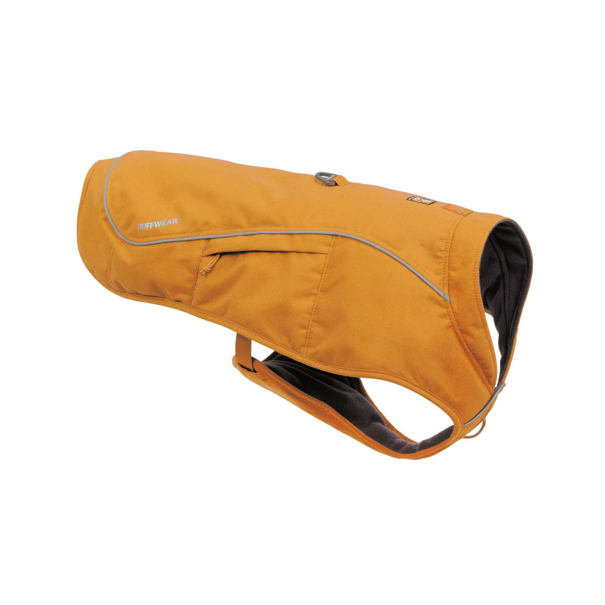 Ruffwear Overcoat Fuse insulated dog harness vest in Brown Bear - waterproof, abrasion-resistant winter dog coat with built-in harness