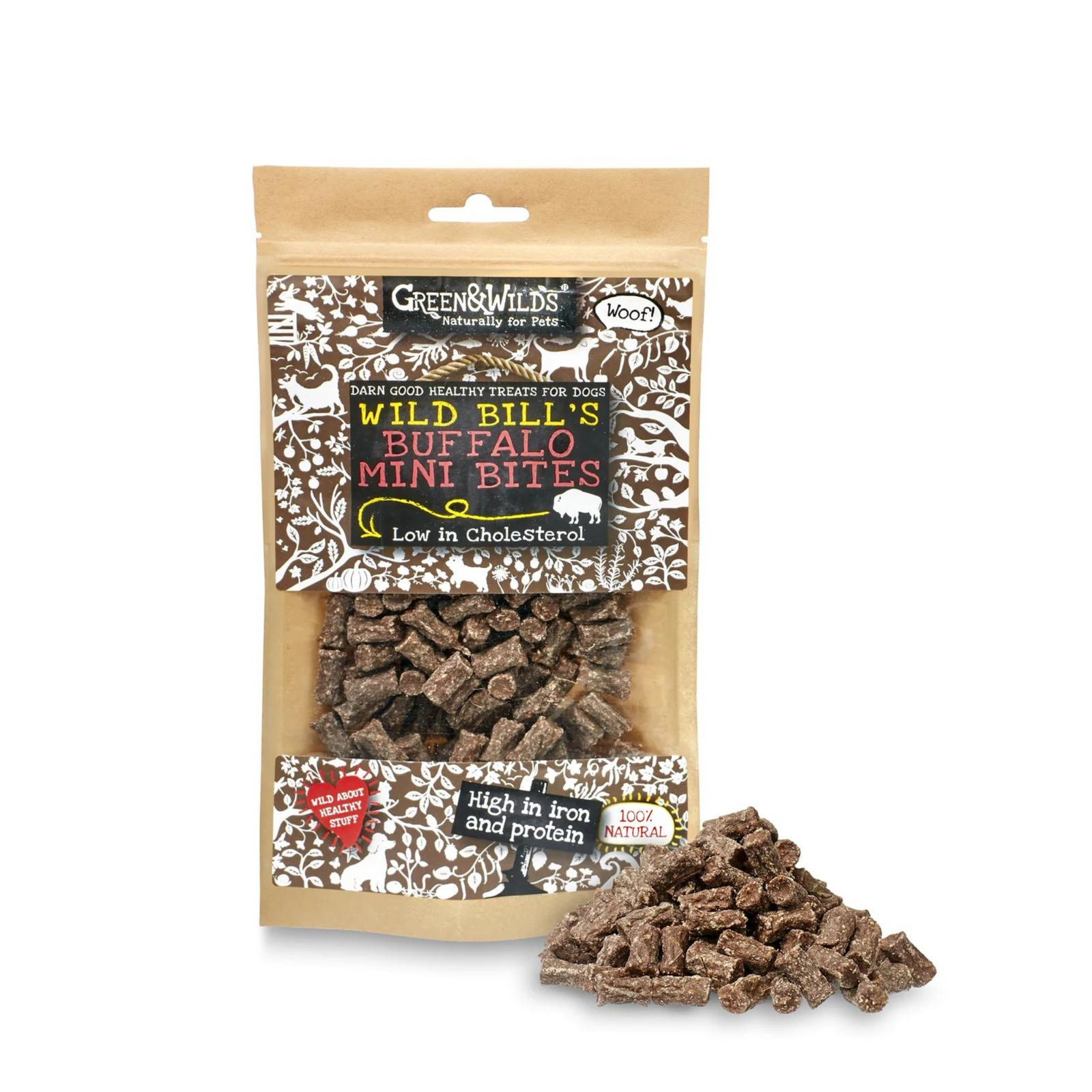 Green & Wilds Buffalo Mini Bites, Natural Dog Treat | Barks & Bunnnies