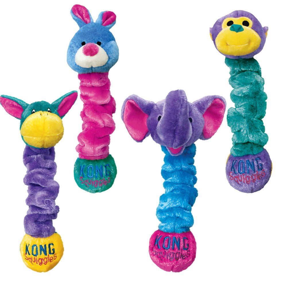 Kong Squiggles Stretchy Plush Dog Toy | Barks & Bunnies