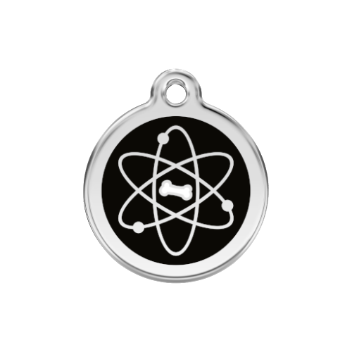 Red Dingo Atom Dog Tag, Enamel & Stainless Steel | Barks & Bunnies