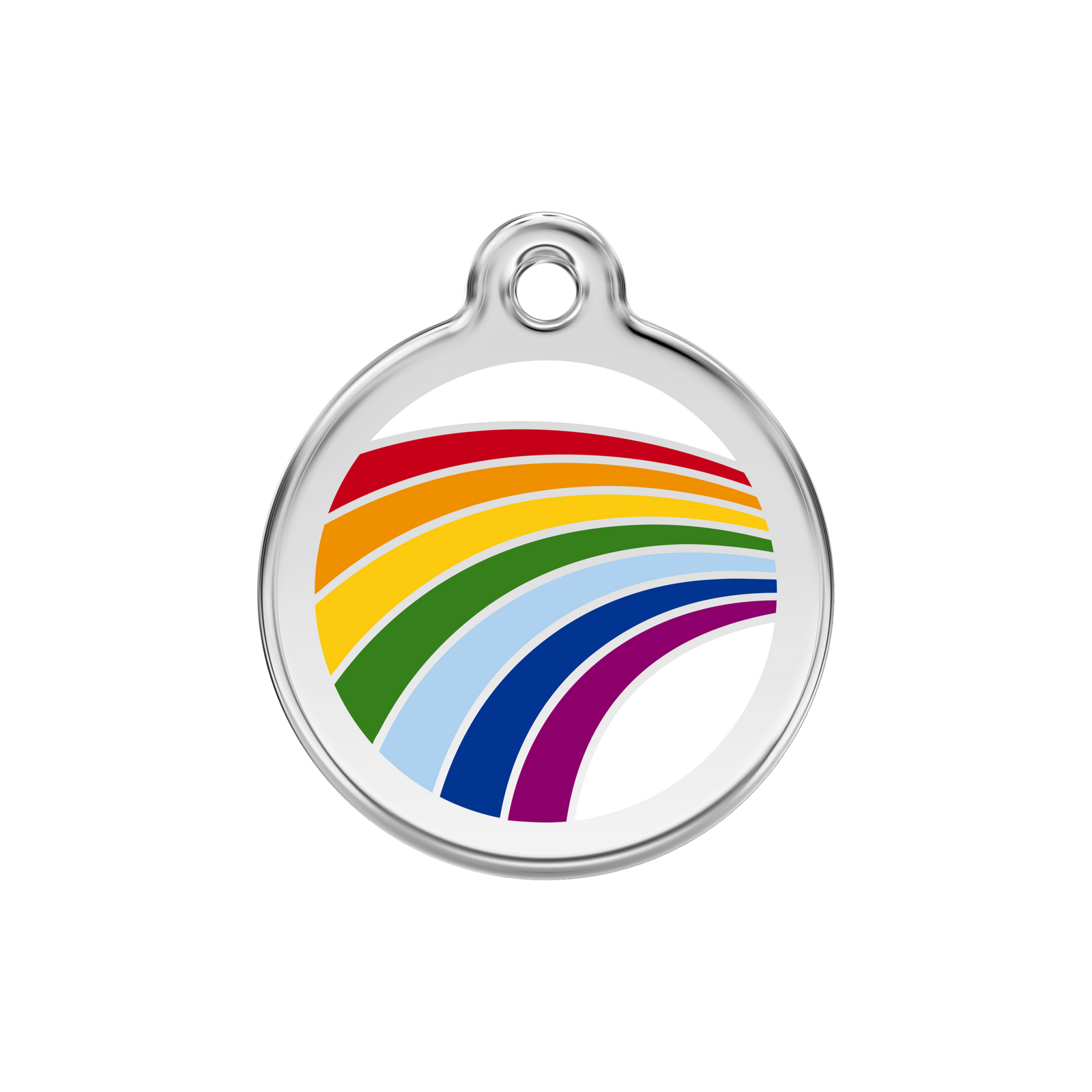 Red Dingo Rainbow Dog ID Tag UK, Enamel | Barks & Bunnies