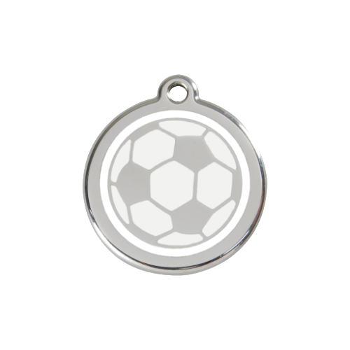 Red Dingo Football Dog Tag, Enamel & Stainless Steel | Barks & Bunnies