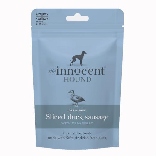 The Innocent Hound Sliced Duck &amp; Cranberry Sausages | Barks &amp; Bunnies