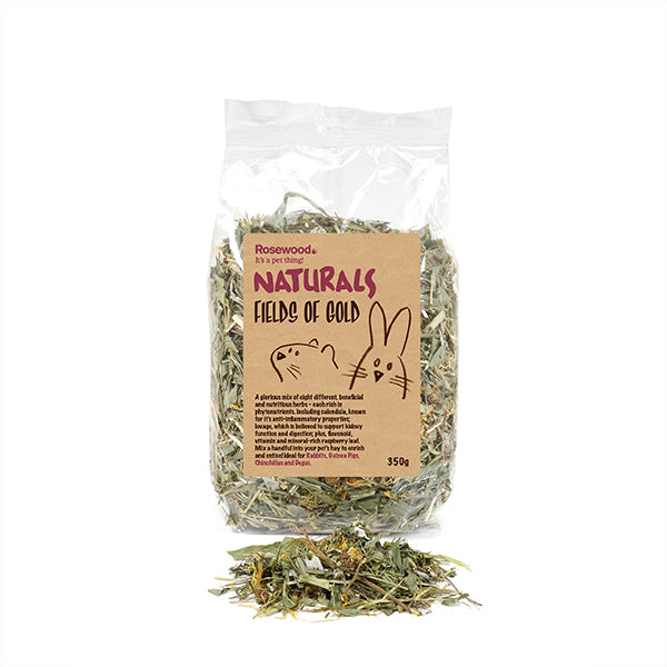 Rosewood Naturals Fields of Gold, Herbs for Rabbits | Barks & Bunnies