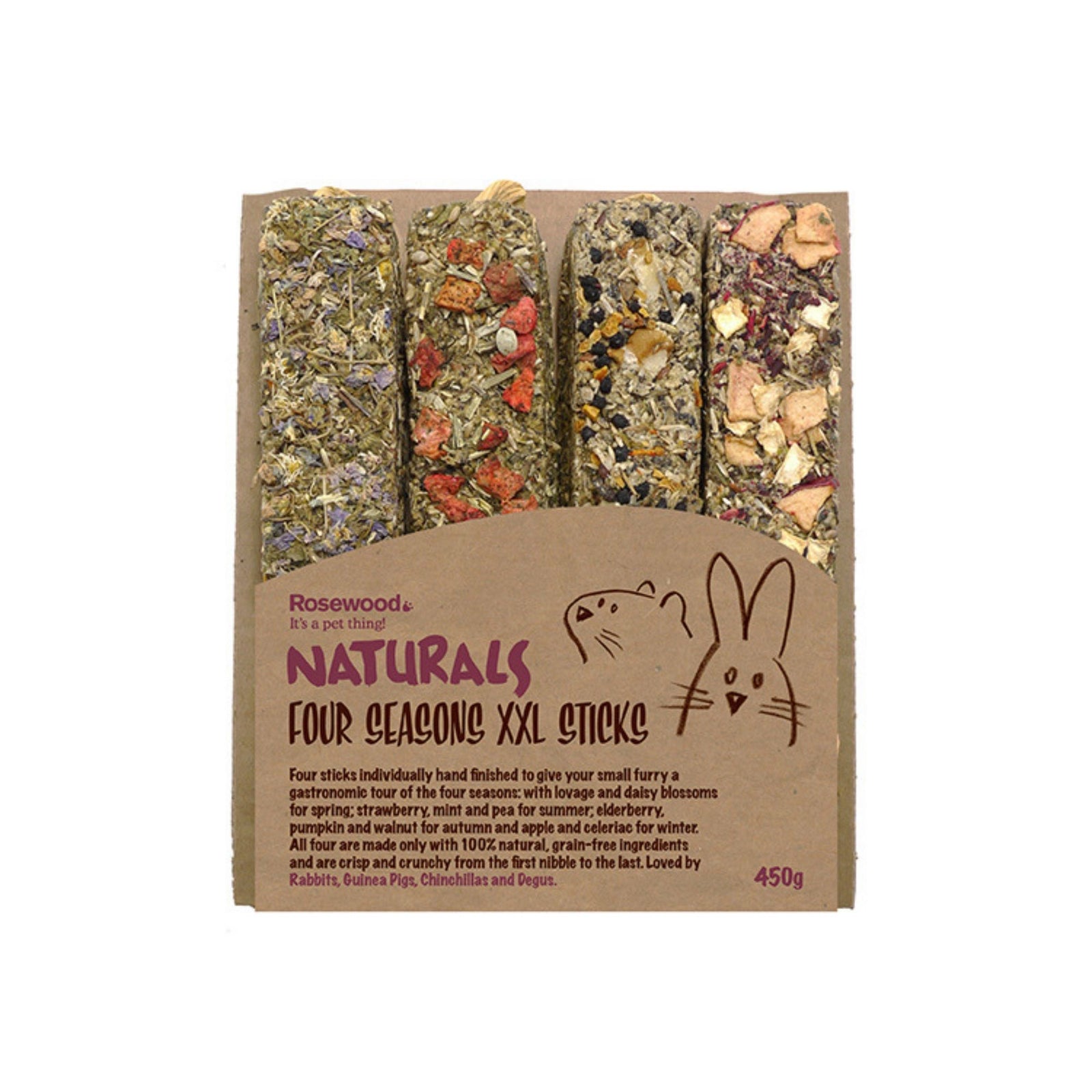 Rosewood Four Seasons XXL Sticks for Rabbits | Barks & Bunnies