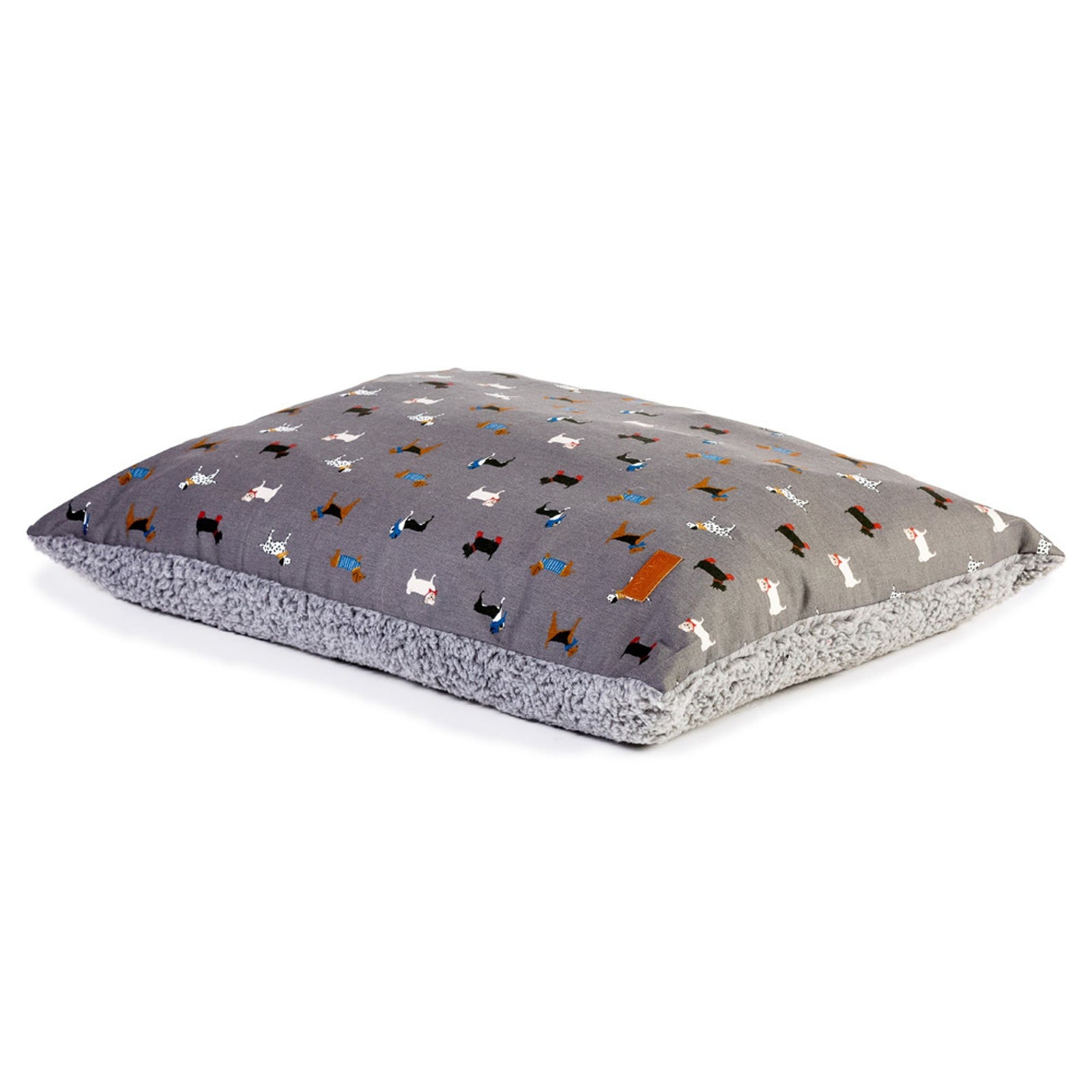 Fat Face Marching Dogs Deep Duvet Dog Bed by Danish Design | Barks & Bunnies