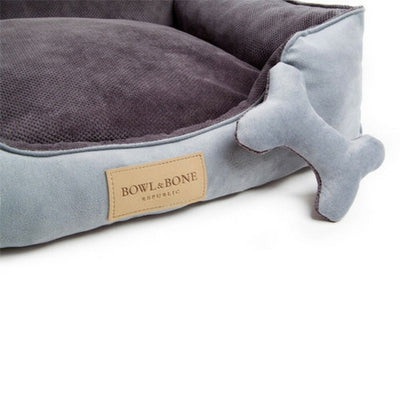 Bowl & Bone Republic Classic Bed Grey, Dog Bed | Barks & Bunnies
