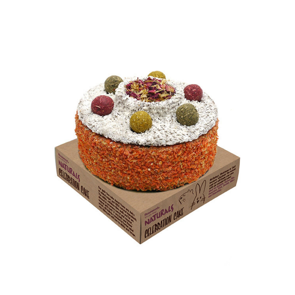 Rosewood Celebration Cake for Rabbits &amp; Small Animals | Barks &amp; Bunnies