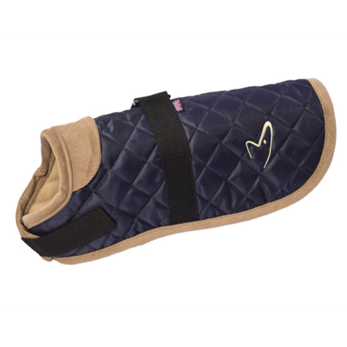 Gor Pets Worcester Dog Coat Navy, Quilted Winter Dog Coat | Barks & Bunnies