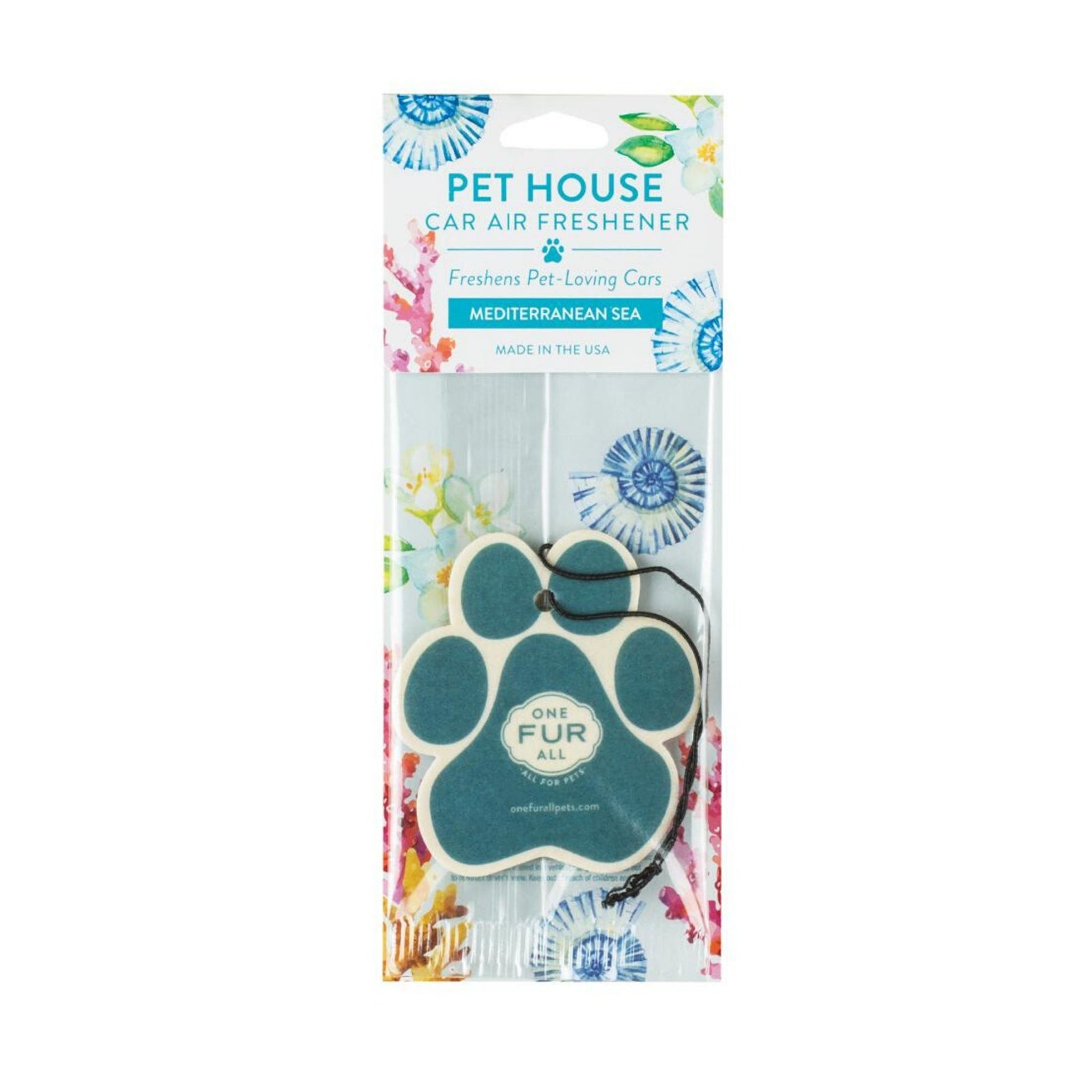 One Fur All Car Air Freshener Bamboo Watermint, Pet Friendly | Barks & Bunnies