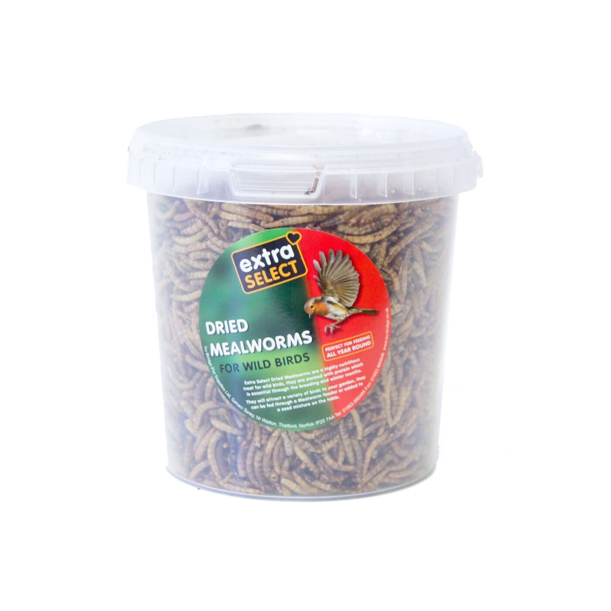 Extra Select Mealworms 500ml Tub, Bird Food | Barks & Bunnies