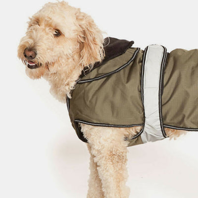 Danish Design The Ultimate 2-in-1 Dog Coat Khaki | Barks & Bunnies