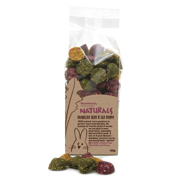 Rosewood Naturals Grainless Herb 'n' Veg Drops | Barks & Bunnies