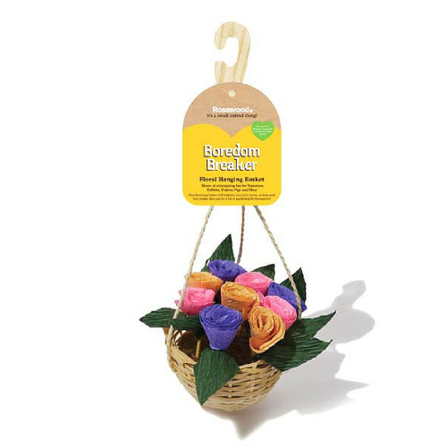Rosewood Boredom Breaker Hanging Floral Basket | Barks & Bunnies