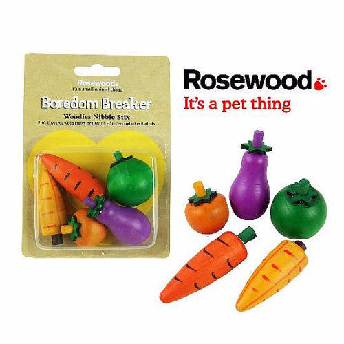Rosewood Boredom Breakers 3D Woodies Nibble Stix | Barks &amp; Bunnies