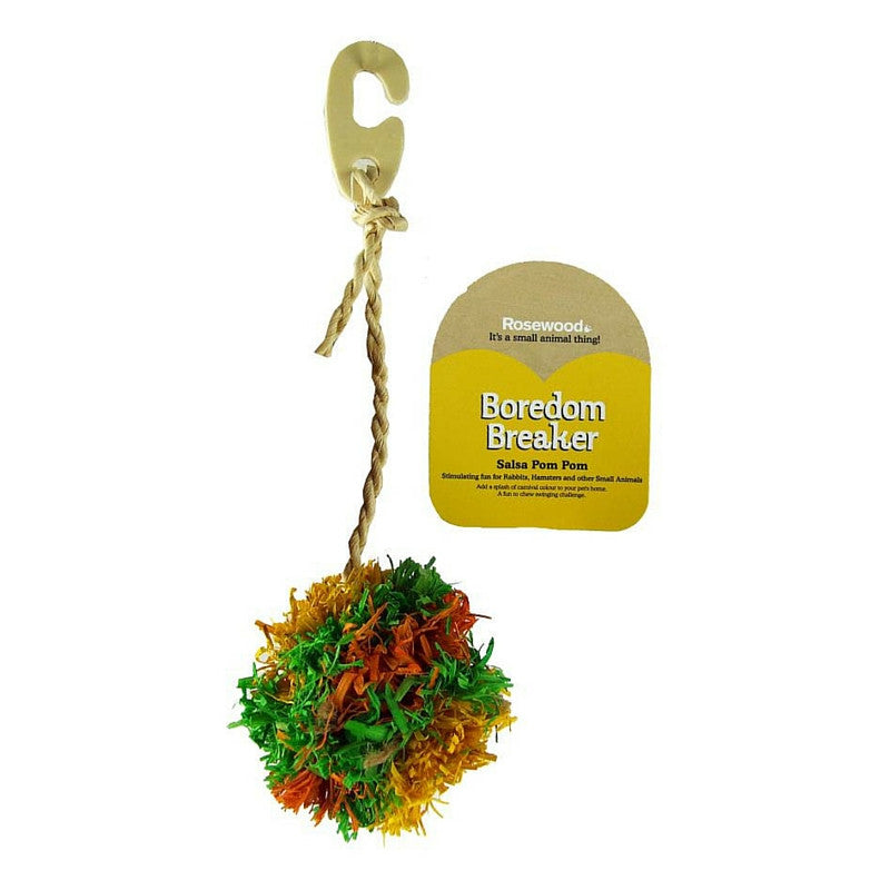 Rosewood Boredom Breaker Salsa Pom Pom Rabbit & Small Animal Toy | Barks & Bunnies