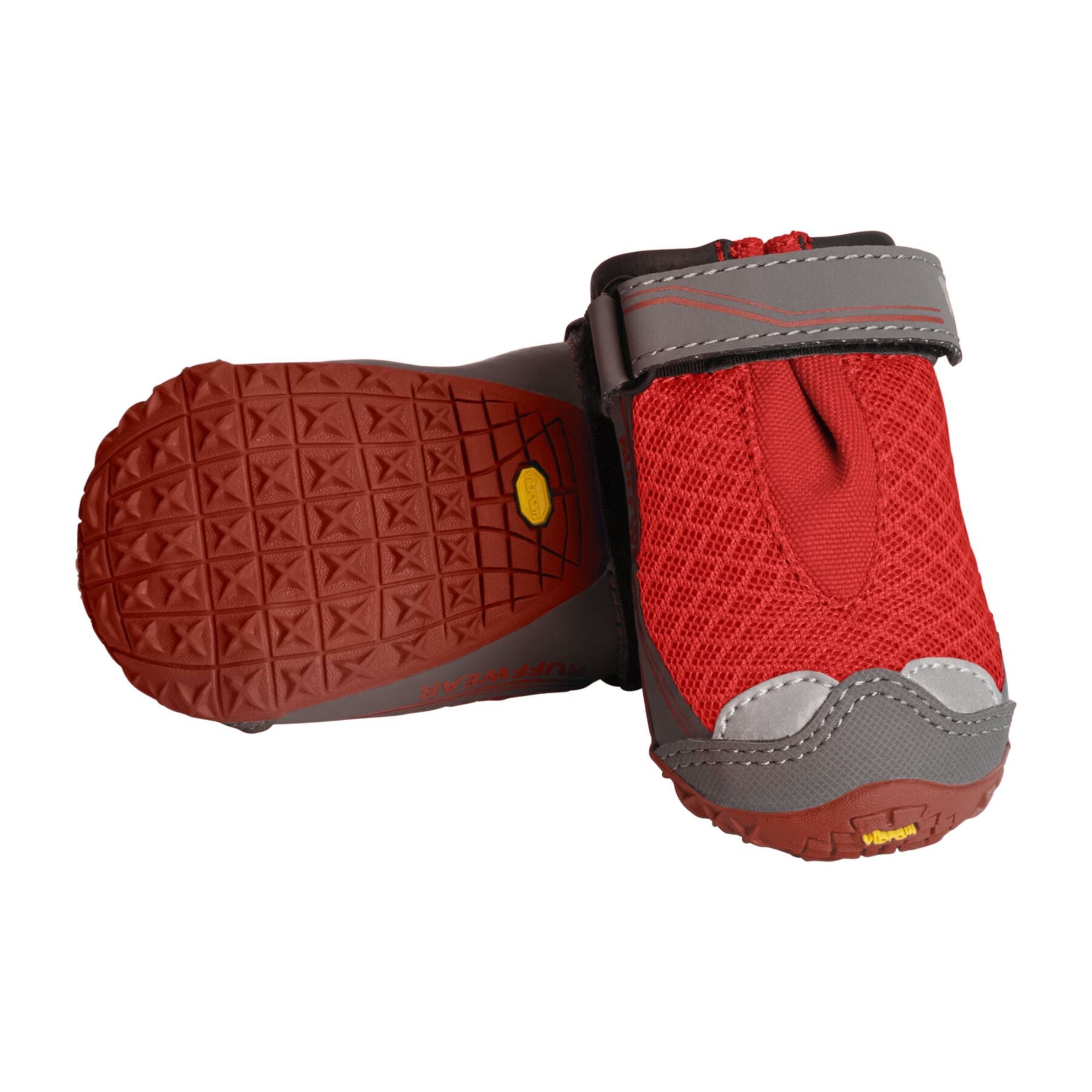 Ruffwear Grip Trex Dog Boots in Red Sumac showing Vibram outsole | Barks & Bunnies
