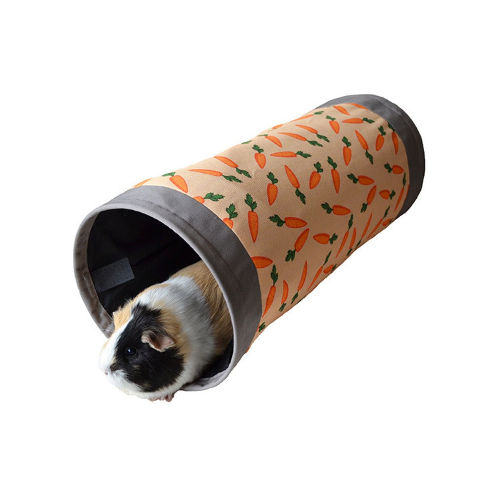 Rosewood Carrot Fabric Tunnel for Guinea Pigs | Barks & Bunnies