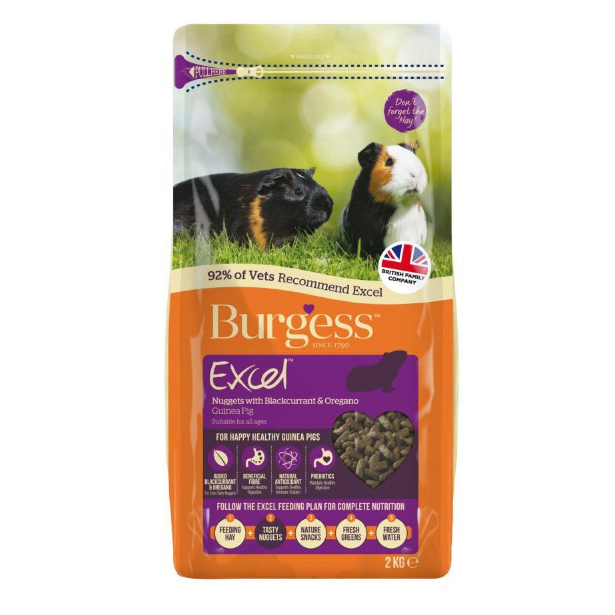 Burgess Excel Guinea Pig Food with Blackcurrant & Oregano | Barks & Bunnies