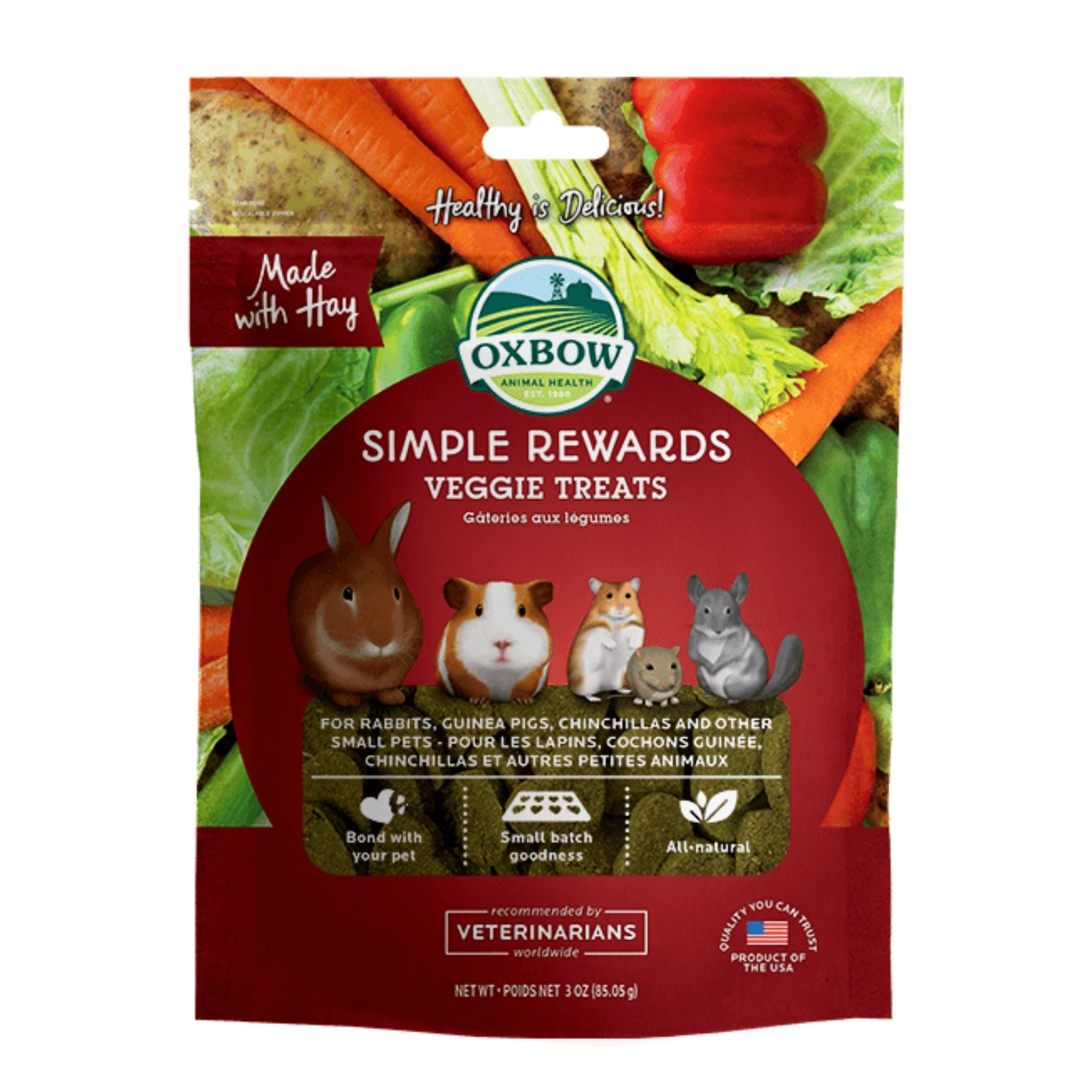 Oxbow Simple Rewards Veggie Baked Treats | Barks & Bunnies