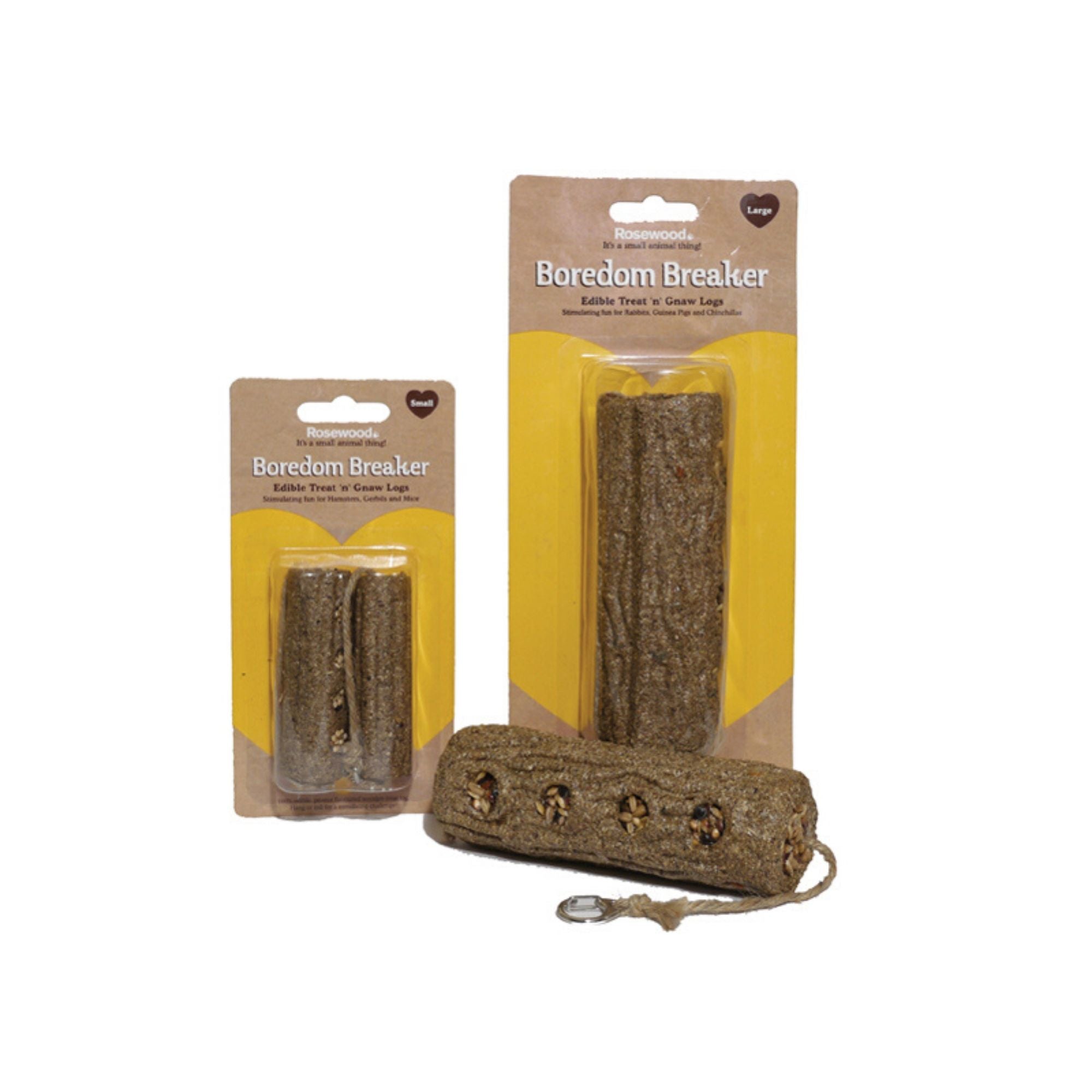 Rosewood Treat 'n' Gnaw Logs Hamster Toy | Barks & Bunnies