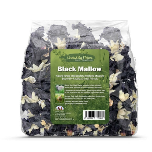 The Hay Experts Black Mallow, Flowers for Rabbits | Barks & Bunnies