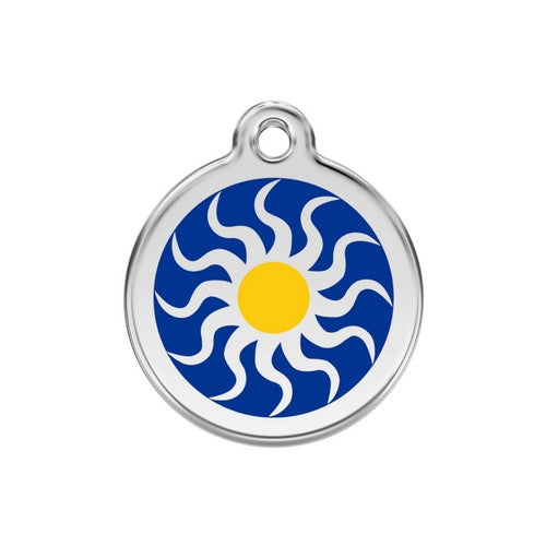 Red Dingo Tribal Sun Dog Tag, Enamel Dog ID Tag UK | Barks & Bunnies