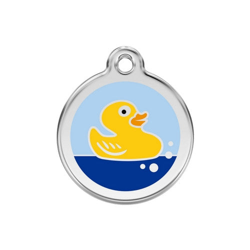 Rubber top dog tag