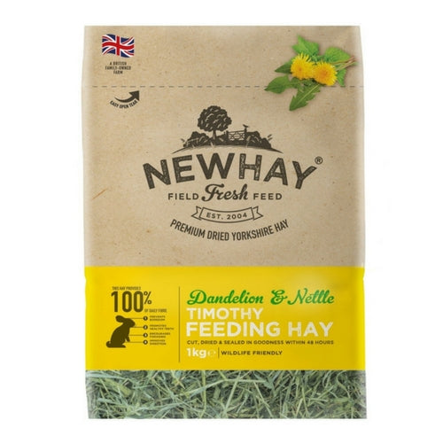 Newhay Dandelion &amp; Nettle Timothy Feeding Hay | Barks &amp; Bunnies