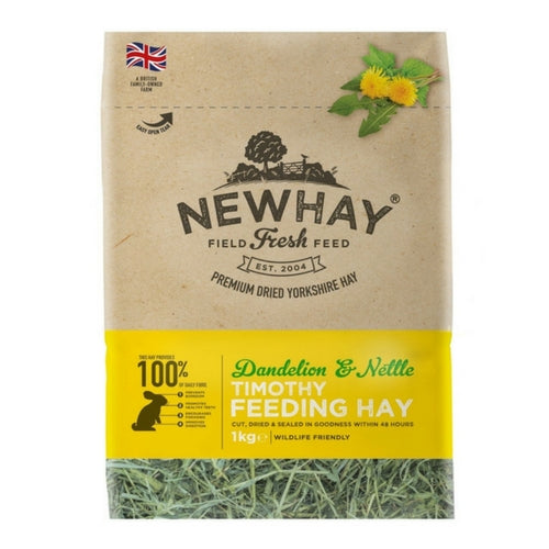 Newhay Dandelion & Nettle Timothy Feeding Hay | Barks & Bunnies