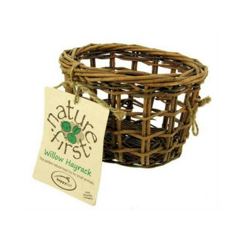 Nature First Willow Hay Basket for Rabbits &amp; Small Animals | Barks &amp; Bunnies