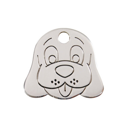 Dogs Face Red Dingo Stainless Steel Dog ID Tags | Barks & Bunnies