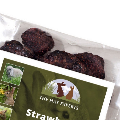 The Hay Experts Strawberry, Dried Fruit for Rabbits | Barks &amp; Bunnies