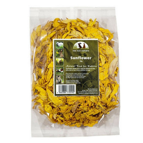 The Hay Experts Sunflower Petals, Treats for Rabbits | Barks & Bunnies