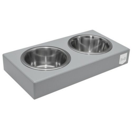 Bowl &amp; Bone Republic DUO Grey, Handmade Dog Bowl | Barks &amp; Bunnies