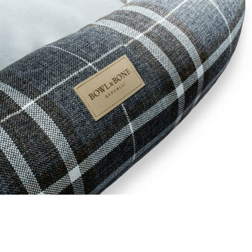 Bowl &amp; Bone Republic Scott Bed Blue, Dog Bed | Barks &amp; Bunnies