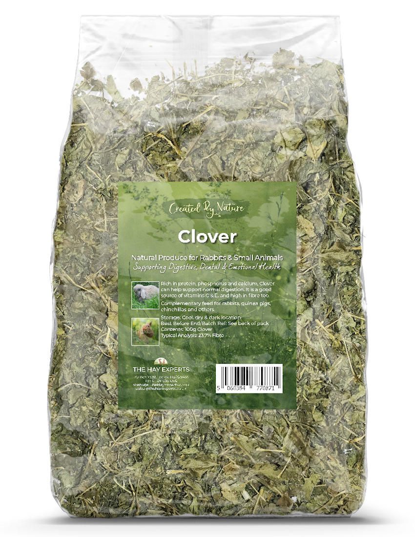 The Hay Experts Clover Leaf, Herbs for Rabbits | Barks & Bunnies