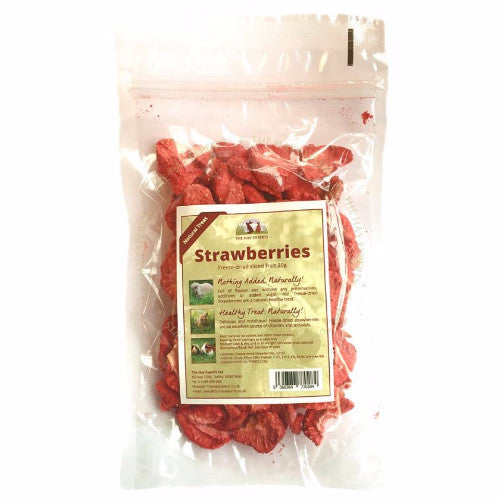 The Hay Experts Freeze Dried Strawberry for Rabbits | Barks & Bunnies