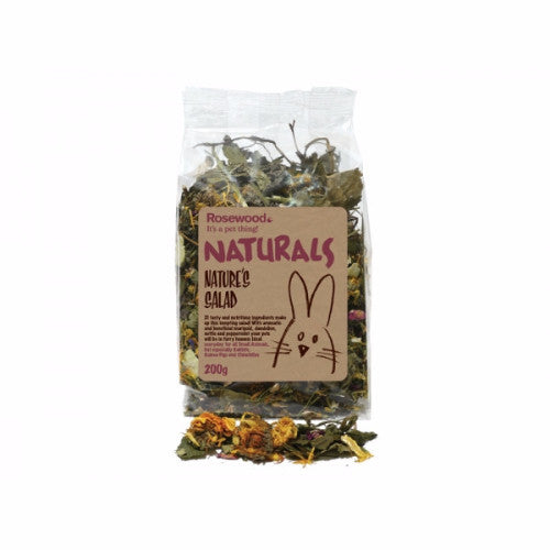 Rosewood Naturals Natures Salad, Dried Herbs | Barks & Bunnies