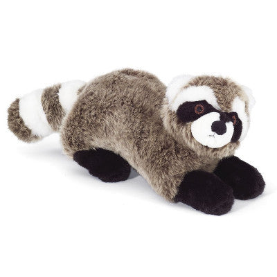 Fluff Tuff Rocket Raccoon Durable Plush Dog Toys Barks Bunnies