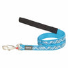 Red Dingo Flanno Turquoise Dog Lead | Barks & Bunnies