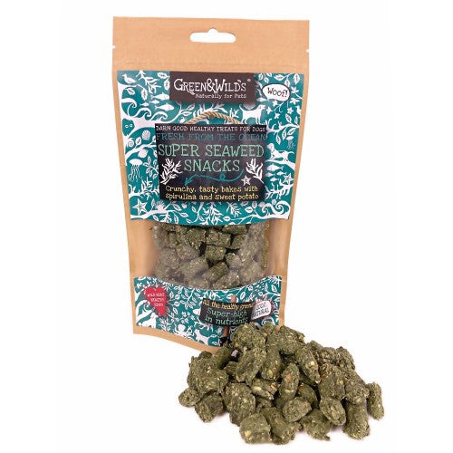 Green & Wilds Super Seaweed Snacks Vegan for Dogs | Barks & Bunnies